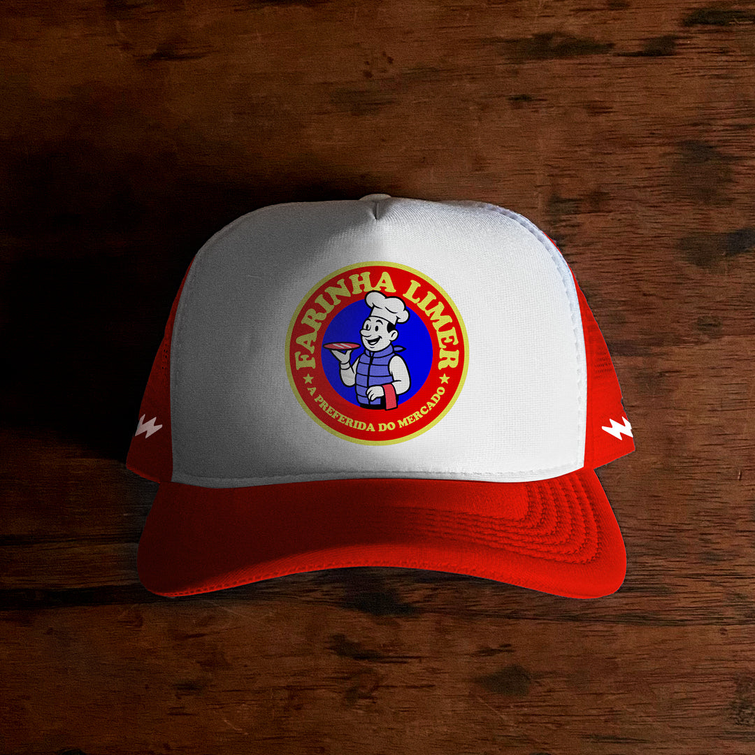 PRÉ-VENDA Boné Trucker "FARINHA LIMER"