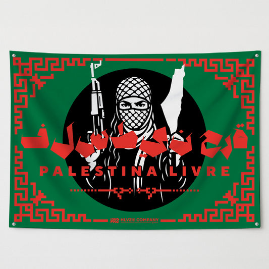 Bandeira HLVZ® "PALESTINA LIVRE"