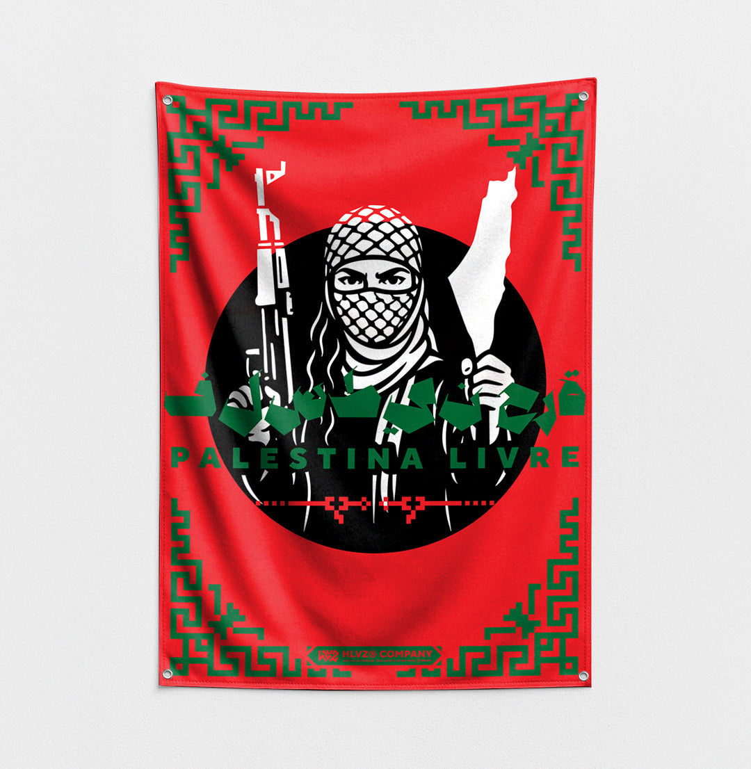 Bandeira HLVZ® "PALESTINA LIVRE"