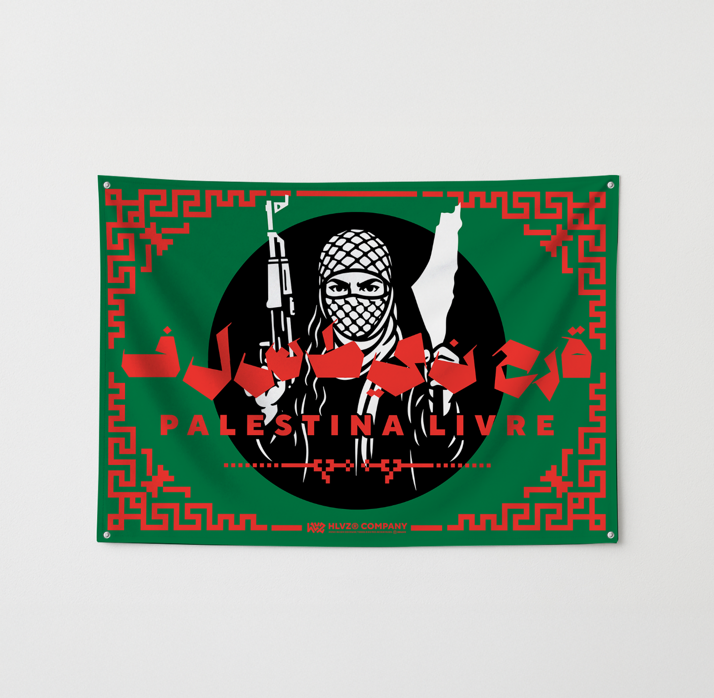 Bandeira HLVZ® "PALESTINA LIVRE"